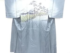 アンティーク　街道風景模様男物長襦袢